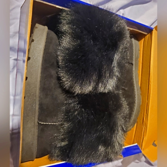 Women fur boots black - Picture 5 of 7